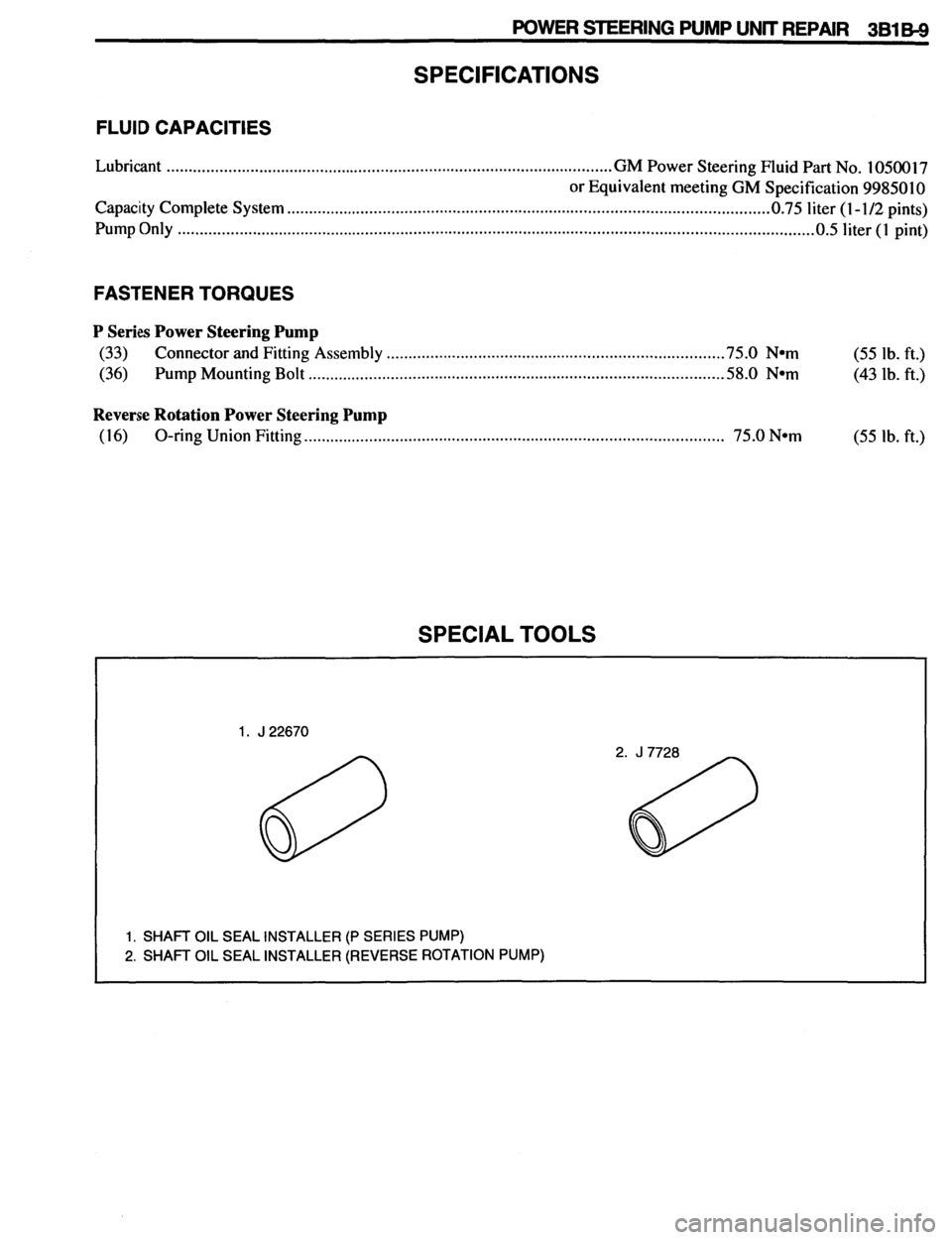 PONTIAC FIREBIRD 1993  Service Repair Manual 
