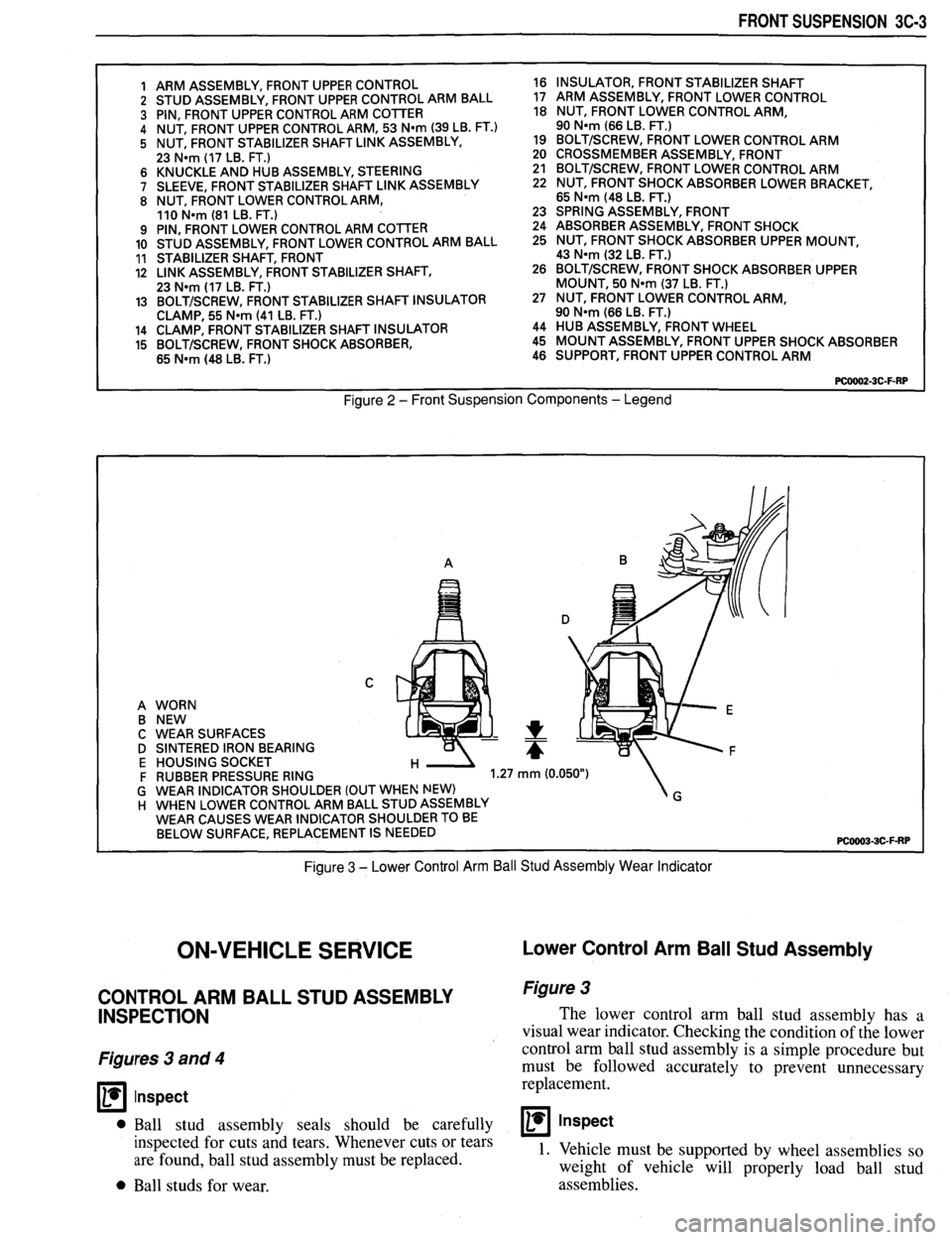 PONTIAC FIREBIRD 1993  Service Repair Manual 