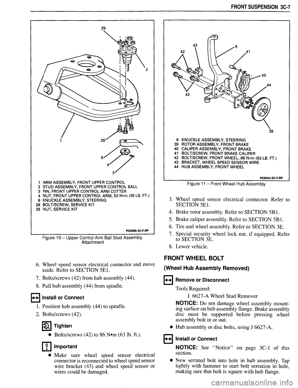 PONTIAC FIREBIRD 1993  Service Repair Manual 