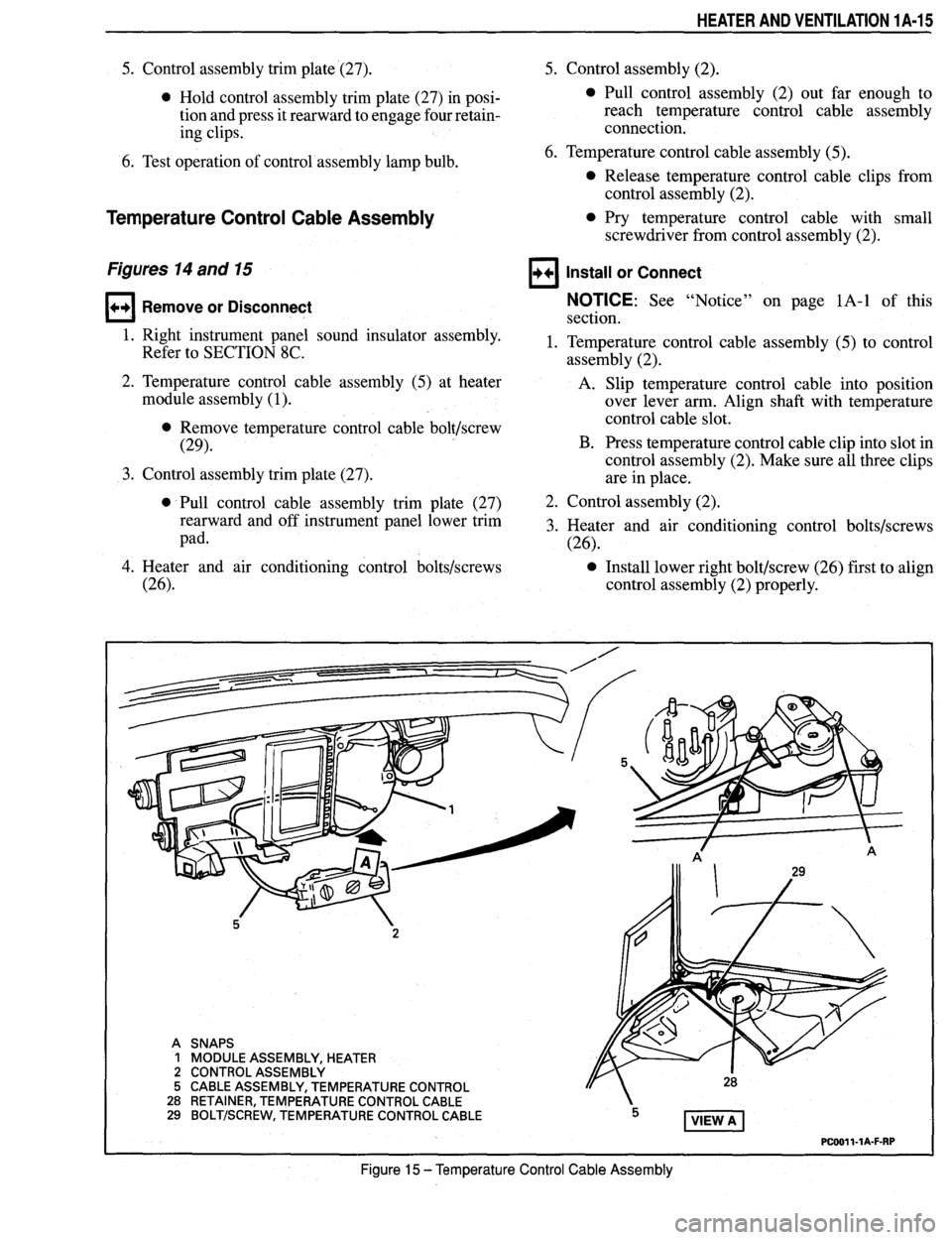 PONTIAC FIREBIRD 1993 Service Workshop Manual PONTIAC FIREBIRD 1993 Service Workshop Manual