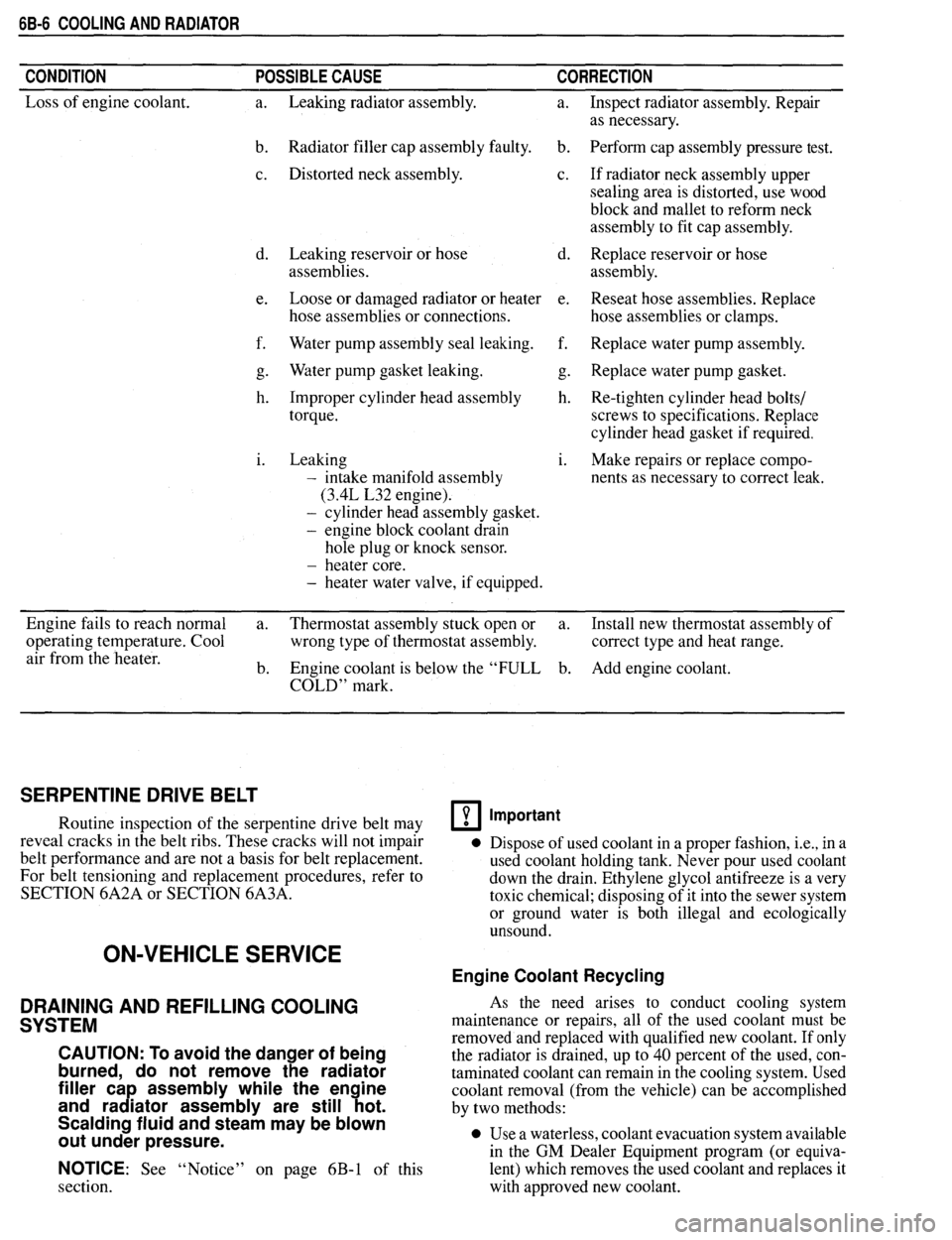 PONTIAC FIREBIRD 1993  Service Repair Manual 