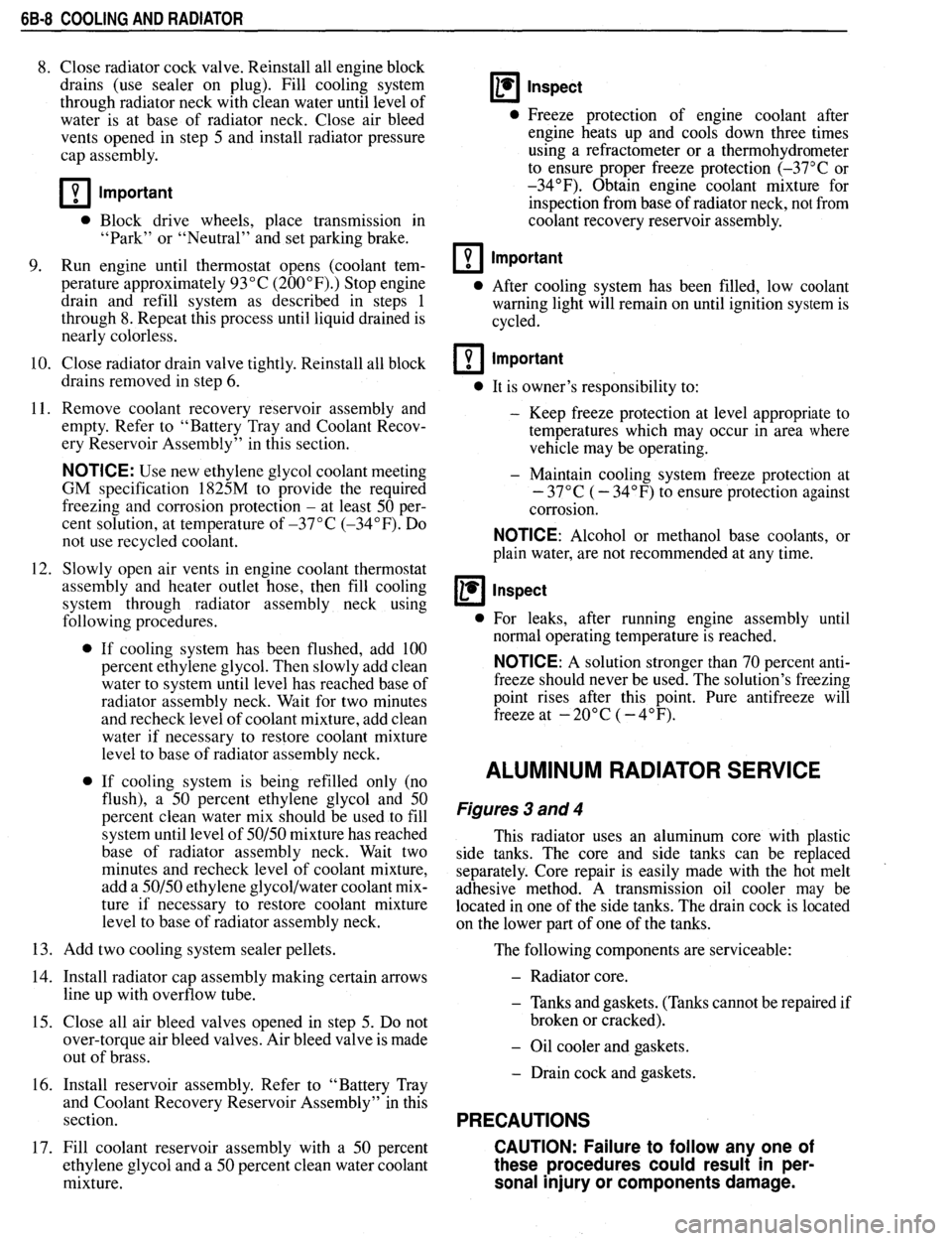 PONTIAC FIREBIRD 1993  Service Repair Manual 