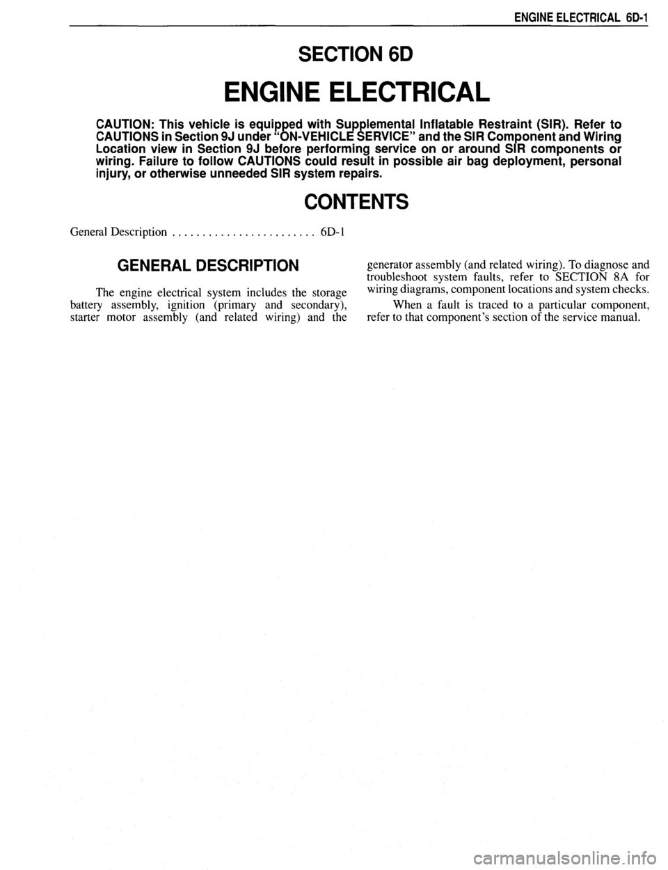 PONTIAC FIREBIRD 1993 Service Repair Manual PONTIAC FIREBIRD 1993 Service Repair Manual