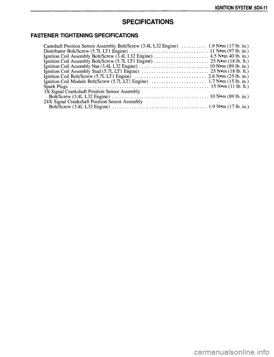PONTIAC FIREBIRD 1993 Service Repair Manual PONTIAC FIREBIRD 1993 Service Repair Manual