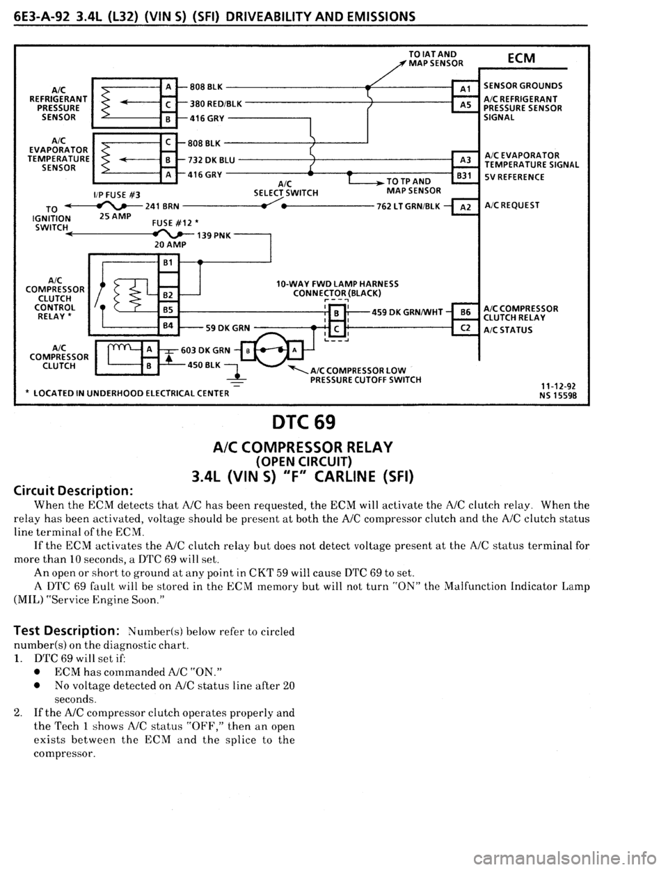 PONTIAC FIREBIRD 1993  Service Repair Manual 