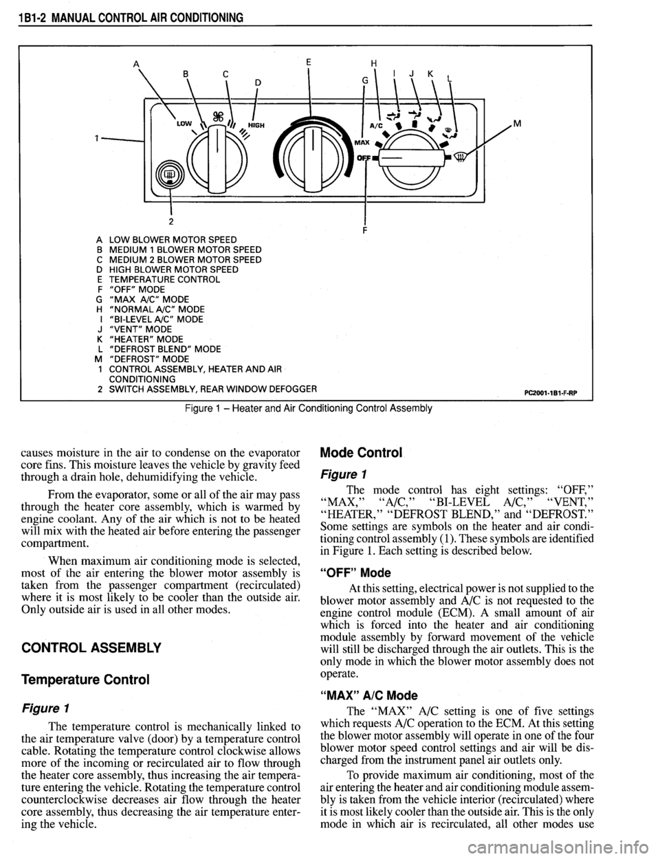 PONTIAC FIREBIRD 1993  Service Owners Manual 