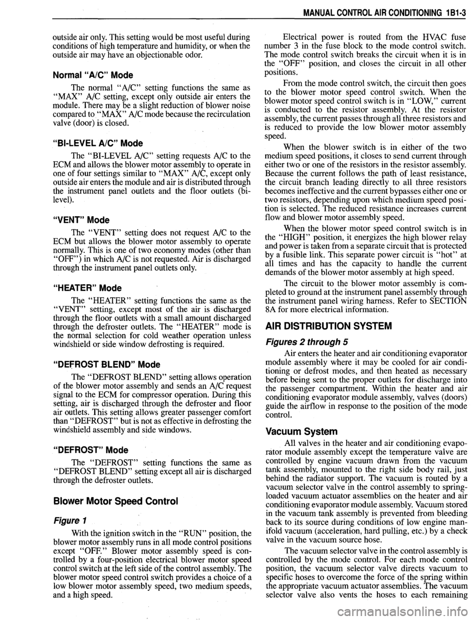 PONTIAC FIREBIRD 1993  Service Owners Manual 