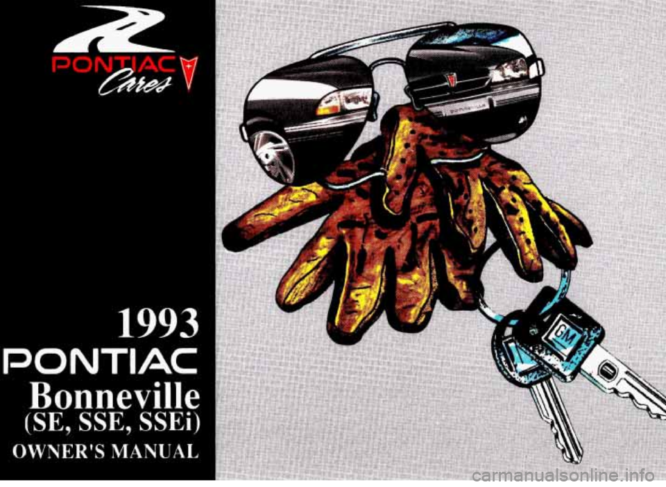 PONTIAC BONNEVILLE 1993  Owners Manual 