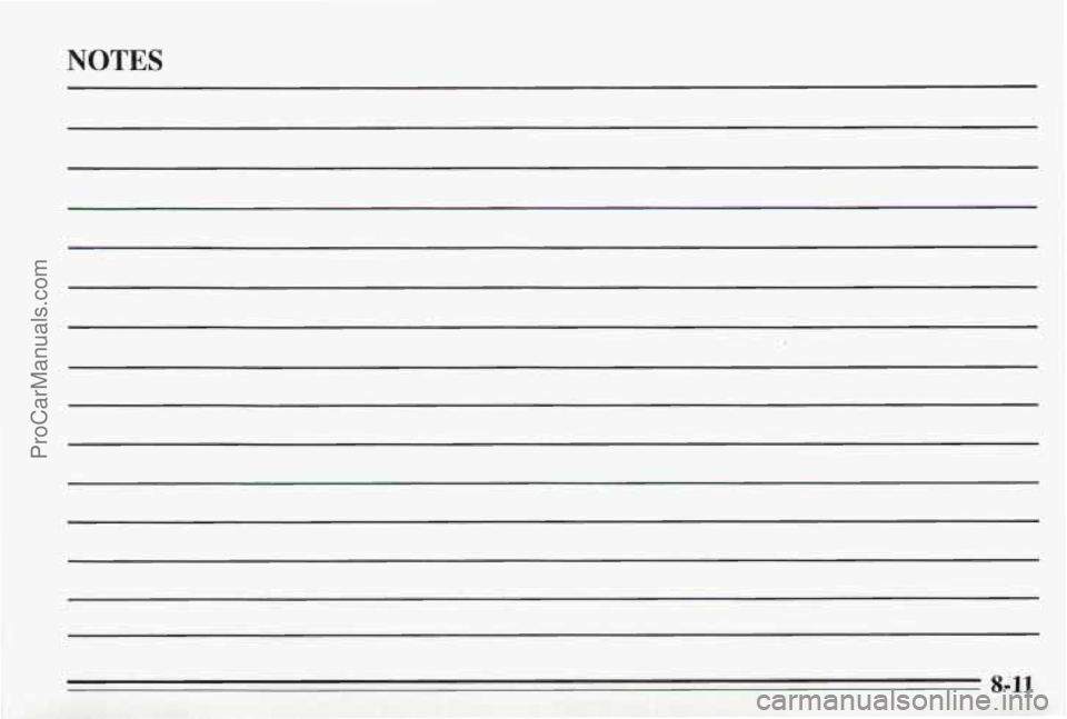 PONTIAC BONNEVILLE 1995 Owners Manual NOTES
8-11
ProCarManuals.com PONTIAC BONNEVILLE 1995 Owners Manual NOTES
8-11
ProCarManuals.com