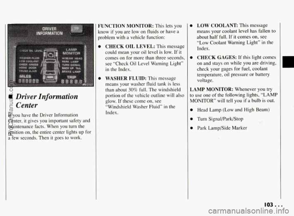 PONTIAC BONNEVILLE 1994  Owners Manual ProCarManuals.com 
