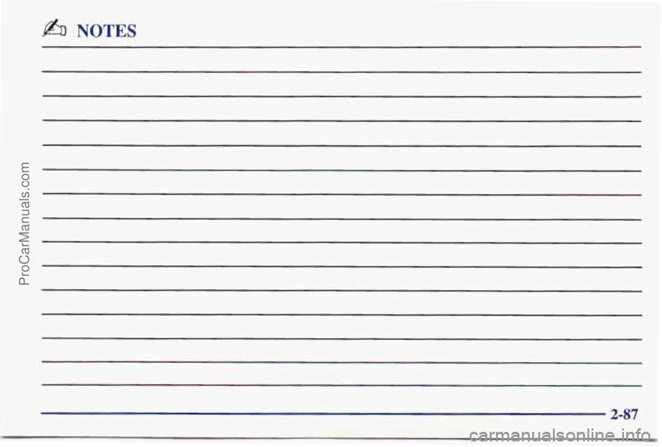 PONTIAC BONNEVILLE 1997 Owners Manual b NOTES
2-87
ProCarManuals.com PONTIAC BONNEVILLE 1997 Owners Manual b NOTES
2-87
ProCarManuals.com