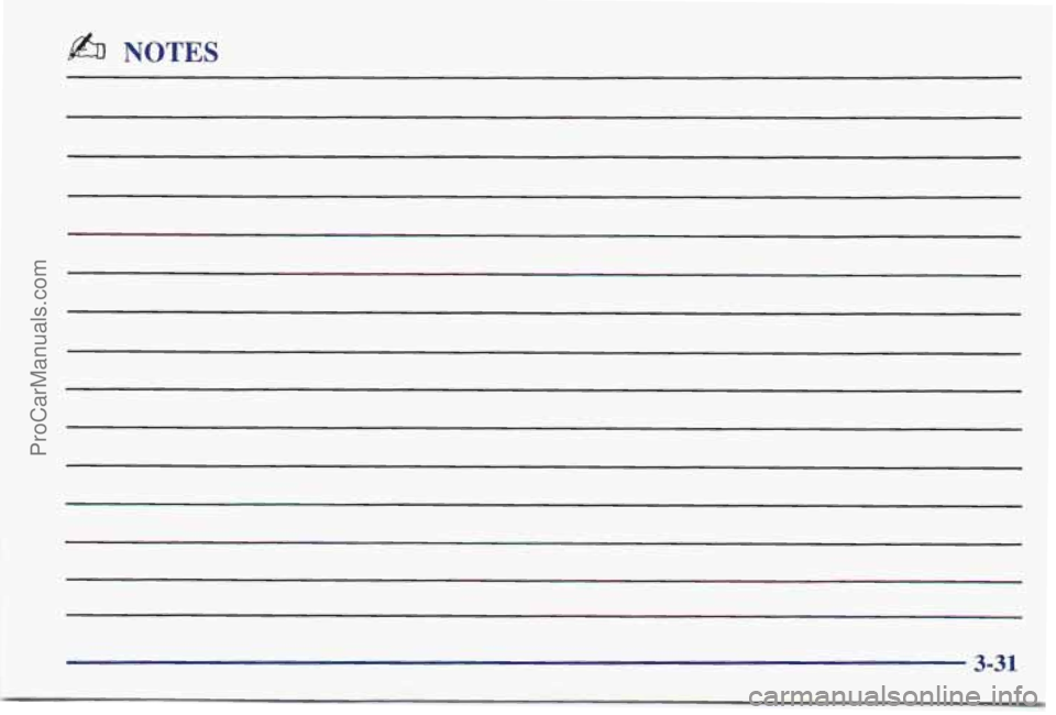PONTIAC BONNEVILLE 1997 Owners Manual 6 NOTES
3-31
ProCarManuals.com PONTIAC BONNEVILLE 1997 Owners Manual 6 NOTES
3-31
ProCarManuals.com