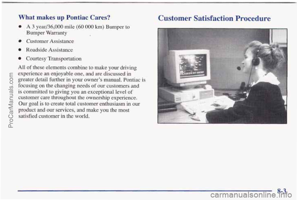 PONTIAC BONNEVILLE 1997 Owners Manual ProCarManuals.com PONTIAC BONNEVILLE 1997 Owners Manual ProCarManuals.com