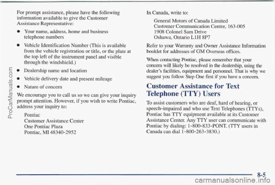 PONTIAC BONNEVILLE 1997 Owners Manual 0
0
a
ProCarManuals.com PONTIAC BONNEVILLE 1997 Owners Manual 0
0
a
ProCarManuals.com