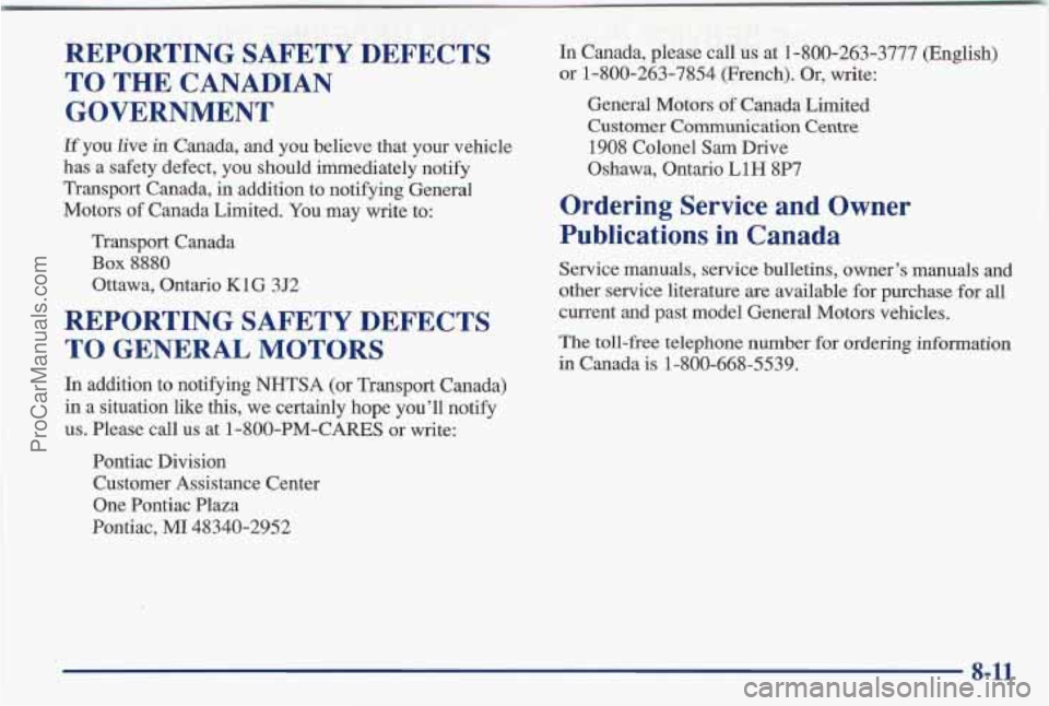 PONTIAC BONNEVILLE 1997 Owners Manual r
ProCarManuals.com PONTIAC BONNEVILLE 1997 Owners Manual r
ProCarManuals.com