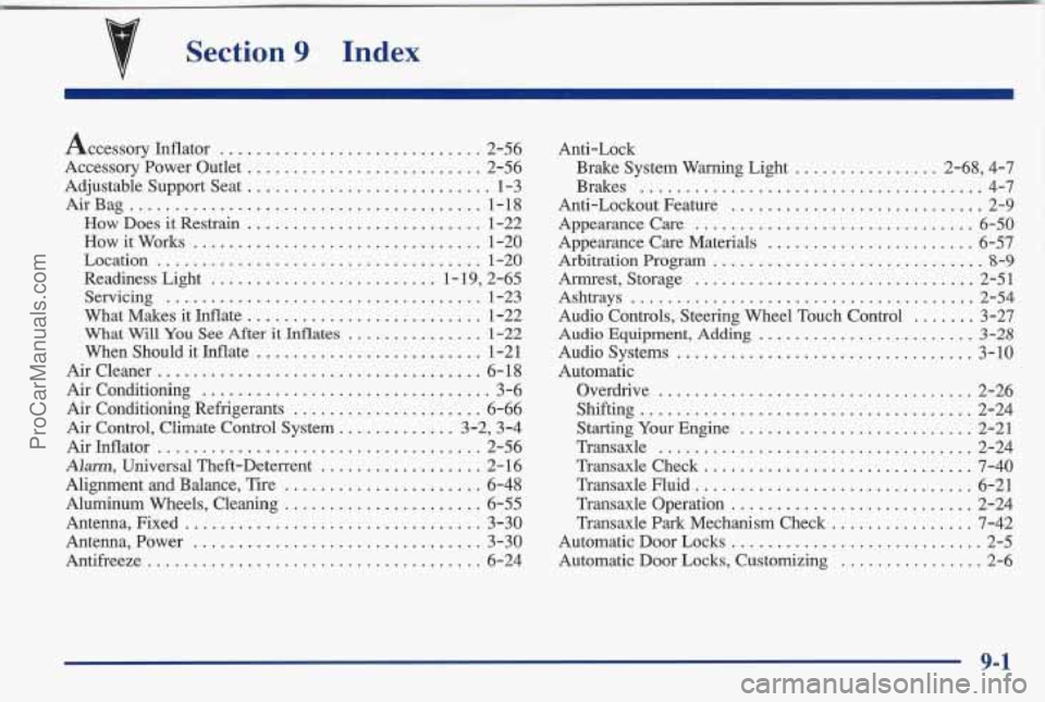 PONTIAC BONNEVILLE 1997 Owners Manual 1-6
9-z.............. 8uyzyolsn3 sy307 looa qx?wolnv
s-2............................ sy307 looa qx?wolnv zP-L................
............................... uoyxado qxvsux?~~
................ PONTIAC BONNEVILLE 1997 Owners Manual 1-6
9-z.............. 8uyzyolsn3 sy307 looa qx?wolnv
s-2............................ sy307 looa qx?wolnv zP-L................
............................... uoyxado qxvsux?~~
................