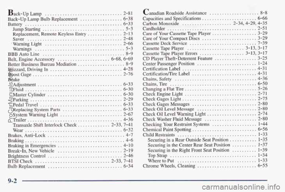 PONTIAC BONNEVILLE 1997 Owners Manual ProCarManuals.com PONTIAC BONNEVILLE 1997 Owners Manual ProCarManuals.com