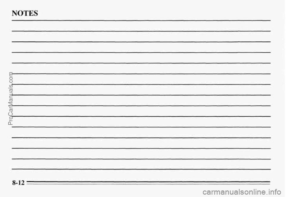 PONTIAC GRAND-AM 1995 Owners Manual NOTES
8-12
ProCarManuals.com PONTIAC GRAND-AM 1995 Owners Manual NOTES
8-12
ProCarManuals.com