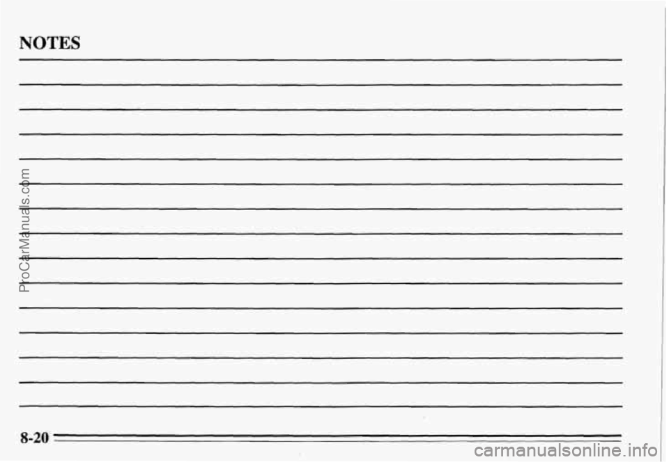 PONTIAC GRAND-AM 1995 Owners Manual NOTES
8-20
ProCarManuals.com PONTIAC GRAND-AM 1995 Owners Manual NOTES
8-20
ProCarManuals.com
