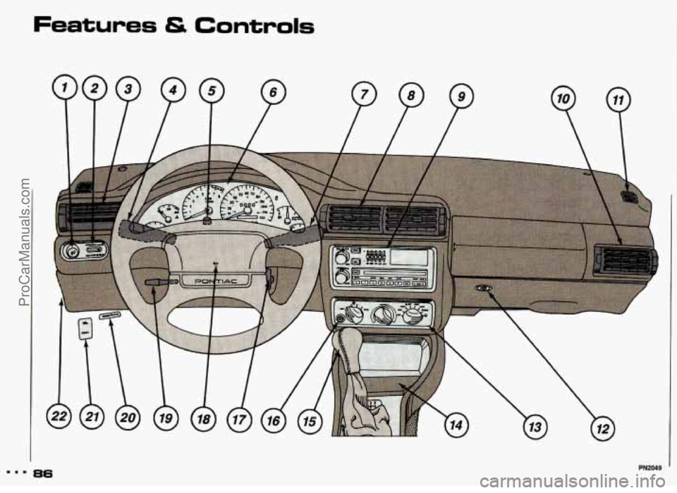 PONTIAC GRAND-AM 1993 Manual Online Features & Controls 
m.. 86 
ProCarManuals.com 