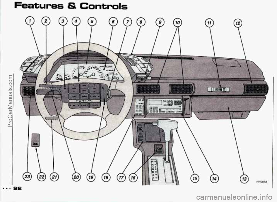 PONTIAC GRAND-PRIX 1993  Owners Manual Features & Controls 
m.. 32 
PW2063 
ProCarManuals.com 