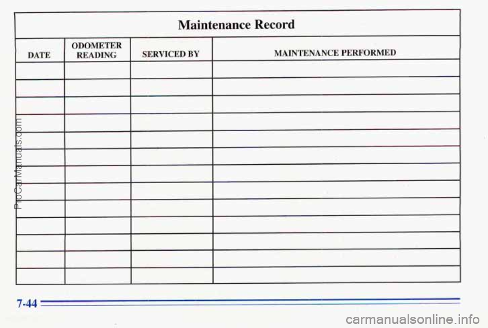 PONTIAC PONTIAC 1996 Owners Manual 7-44
ProCarManuals.com PONTIAC PONTIAC 1996 Owners Manual 7-44
ProCarManuals.com