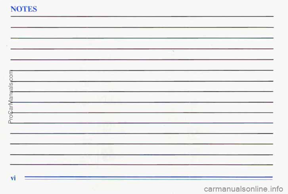 PONTIAC PONTIAC 1996 Owners Manual NOTES
vi - -
ProCarManuals.com PONTIAC PONTIAC 1996 Owners Manual NOTES
vi - -
ProCarManuals.com