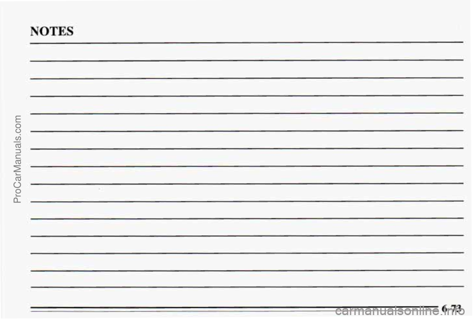 PONTIAC PONTIAC 1995 Owners Manual NOTES
6-73 ProCarManuals.com PONTIAC PONTIAC 1995 Owners Manual NOTES
6-73 ProCarManuals.com