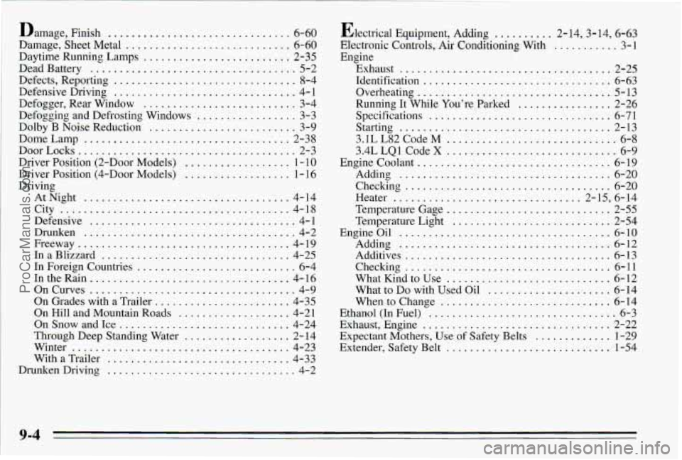 PONTIAC PONTIAC 1995 Owners Manual ProCarManuals.com PONTIAC PONTIAC 1995 Owners Manual ProCarManuals.com