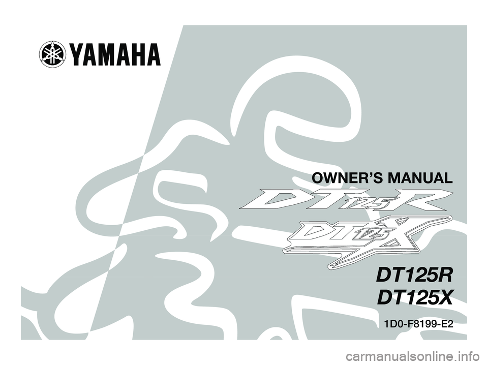 YAMAHA DT125R 2006  Owners Manual 
