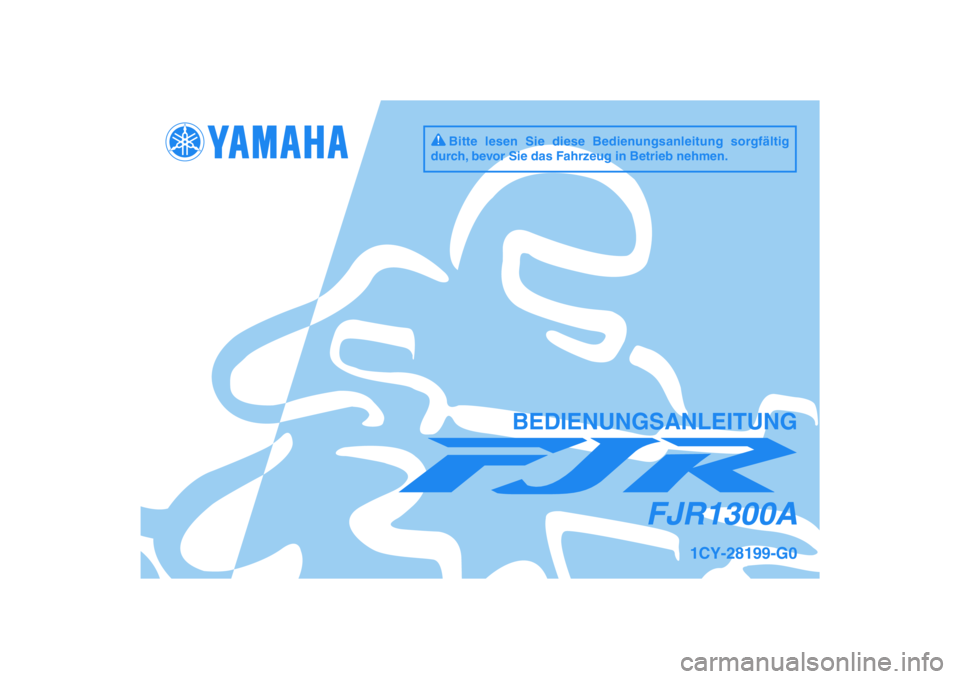 YAMAHA FJR1300A 2010  Betriebsanleitungen (in German) 