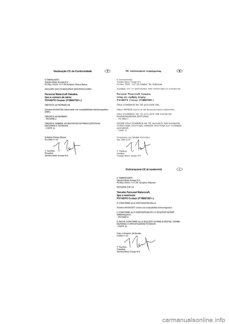 YAMAHA FX 2003 ΟΔΗΓΌΣ ΧΡΉΣΗΣ (in Greek) UF1B81B0.book Page 1 Tuesday, November 19, 2002 5:25 PM YAMAHA FX 2003 ΟΔΗΓΌΣ ΧΡΉΣΗΣ (in Greek) UF1B81B0.book Page 1 Tuesday, November 19, 2002 5:25 PM