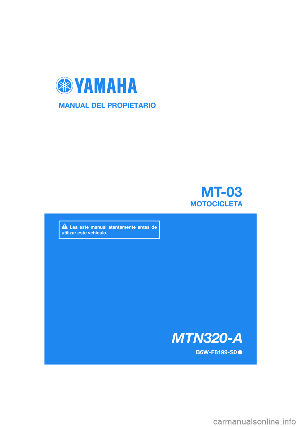 YAMAHA MT-03 2020  Manuale de Empleo (in Spanish) 