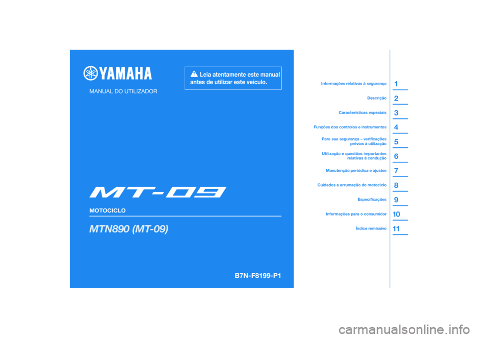 YAMAHA MT-09 2022  Manual de utilização (in Portuguese) 