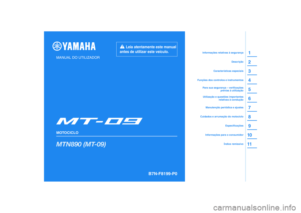 YAMAHA MT-09 2021  Manual de utilização (in Portuguese) 