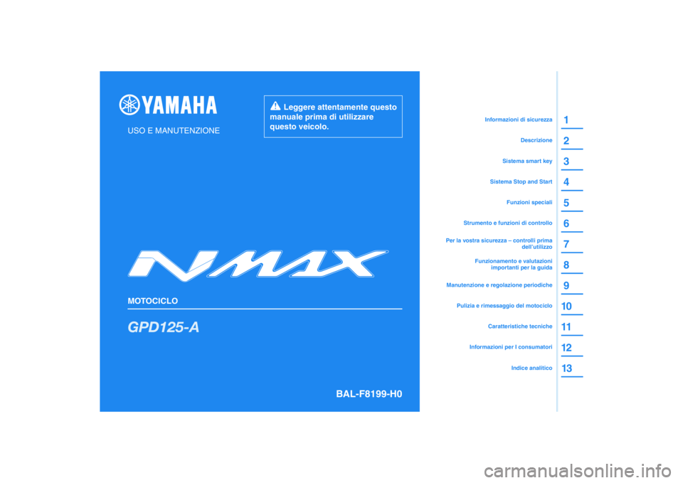 YAMAHA NMAX 125 2020  Manuale duso (in Italian) 