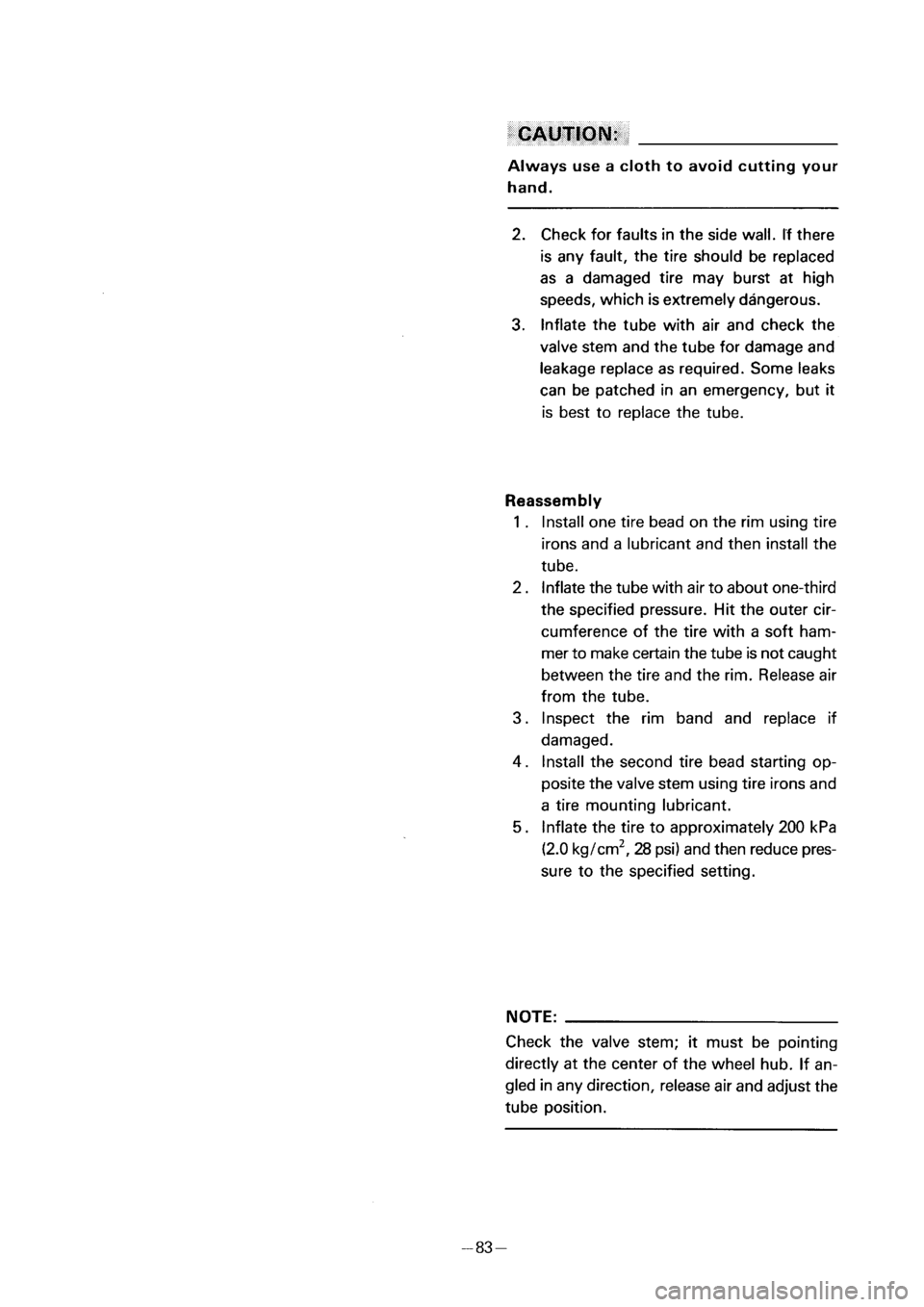 YAMAHA PW50 2001  Owners Manual 