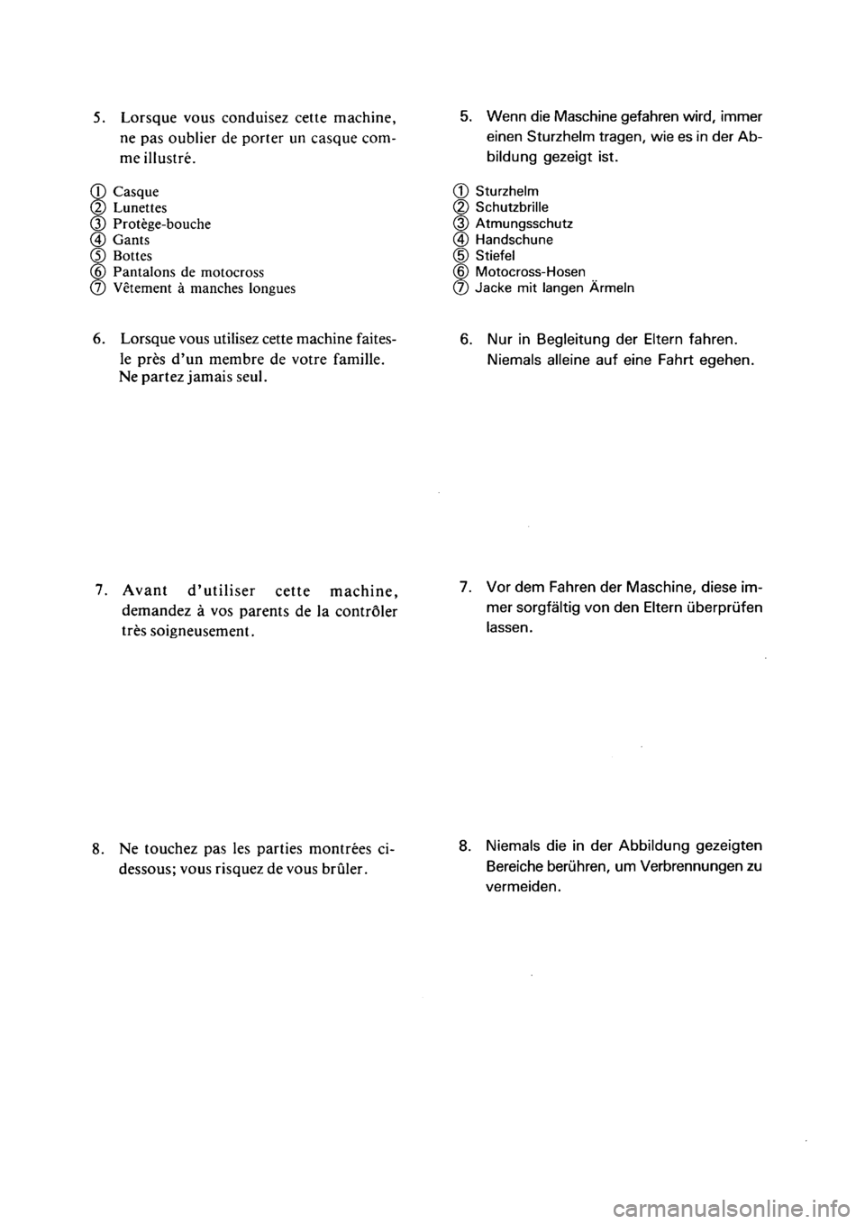 YAMAHA PW50 2001 Notices Demploi (in French) YAMAHA PW50 2001 Notices Demploi (in French)