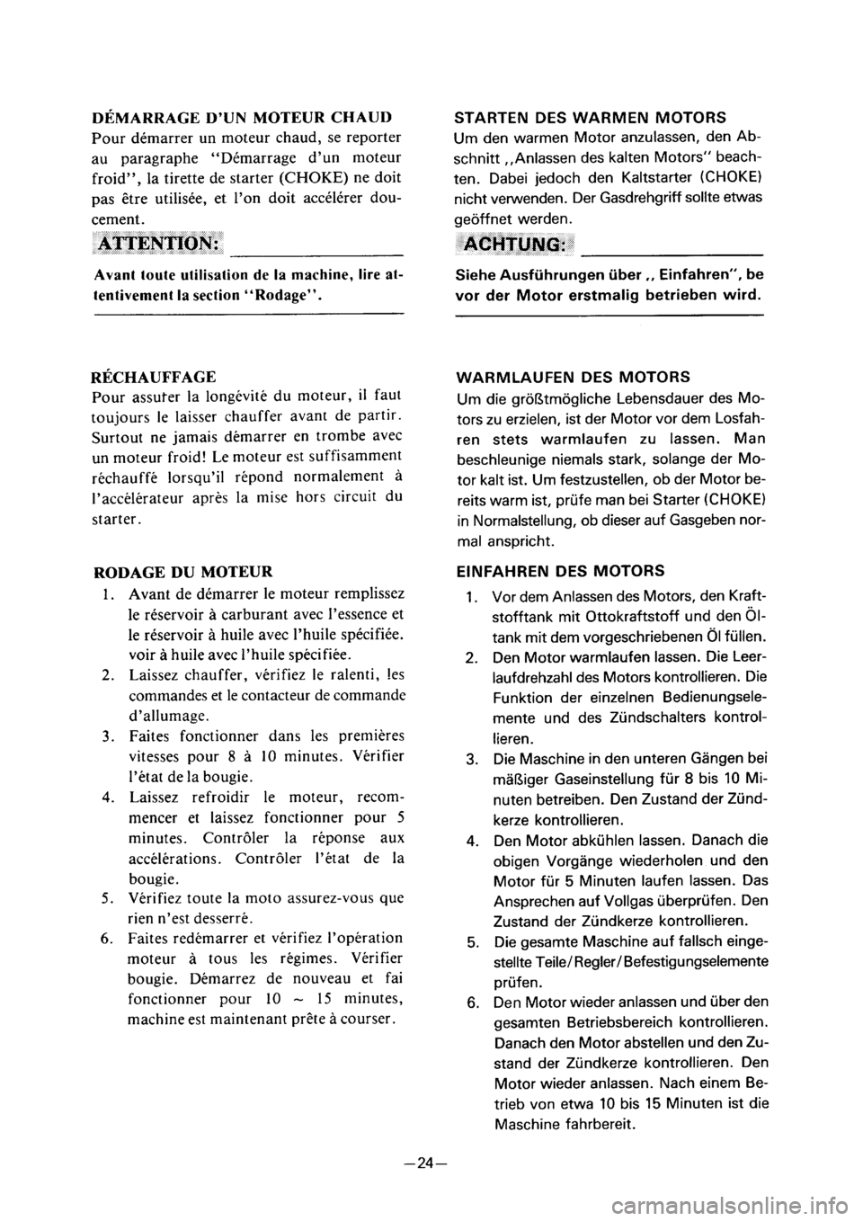 YAMAHA PW50 2001 Notices Demploi (in French) YAMAHA PW50 2001 Notices Demploi (in French)