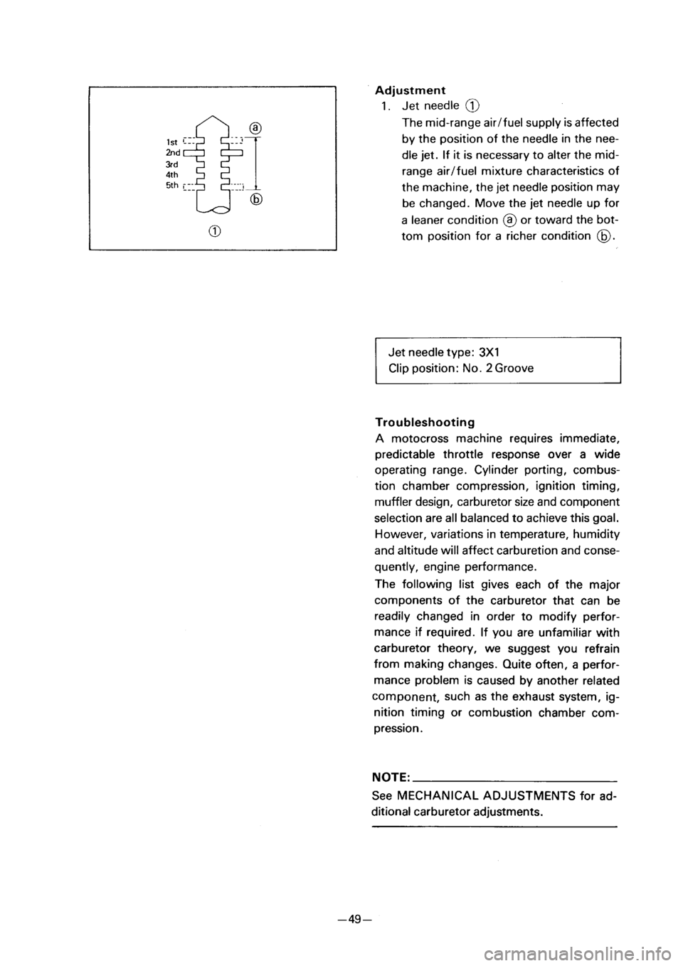 YAMAHA PW50 2001 Manual PDF 