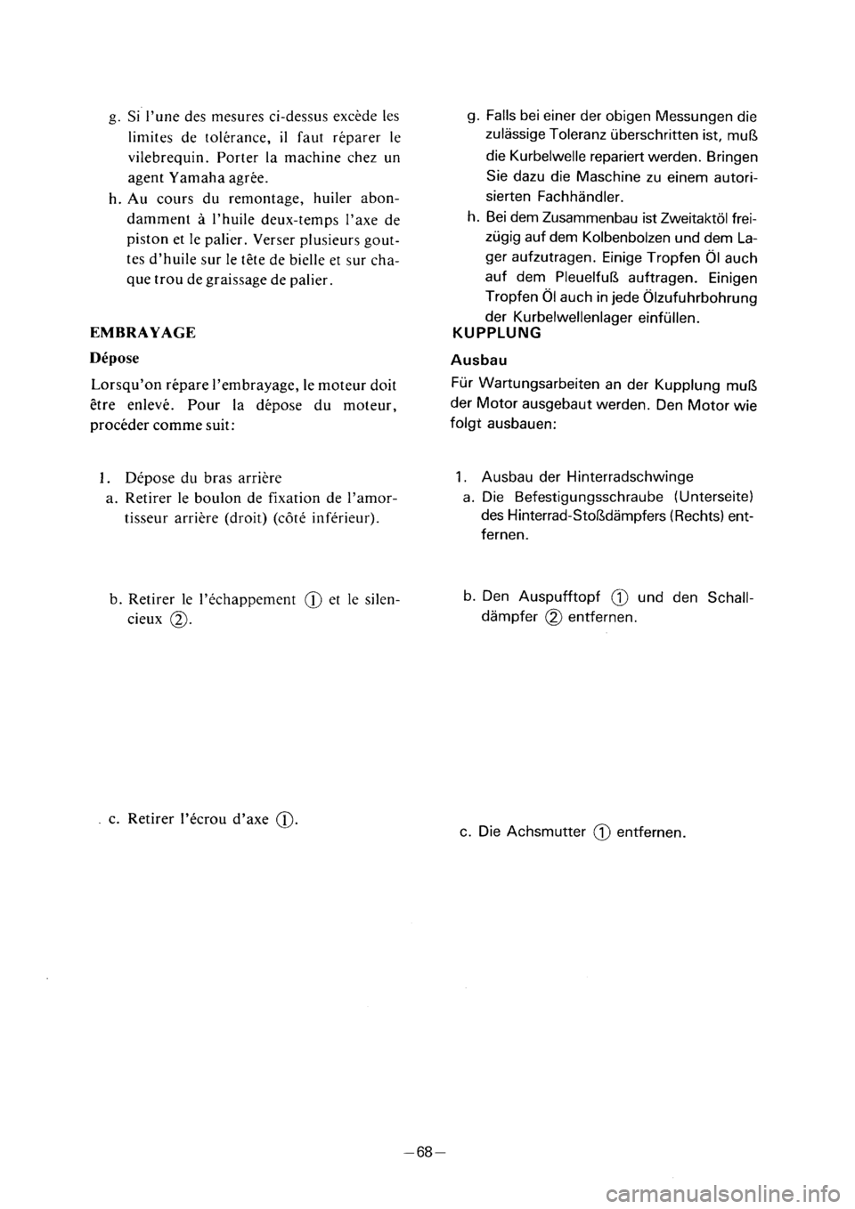 YAMAHA PW50 2001  Owners Manual 