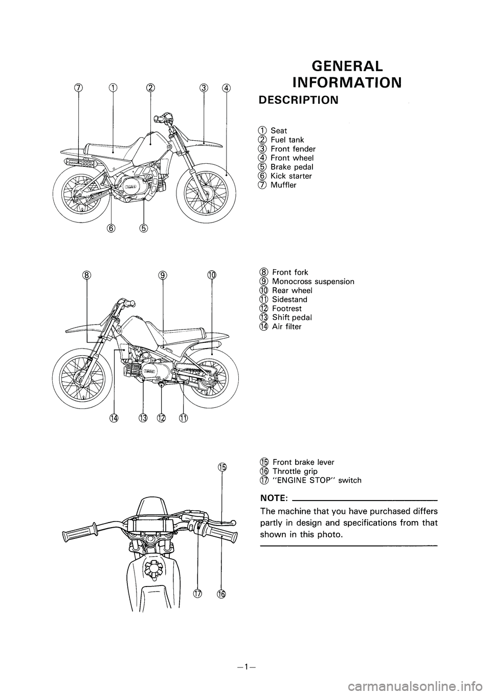 YAMAHA PW80 2006  Betriebsanleitungen (in German) � ��3�7������ � �������� ������ � 