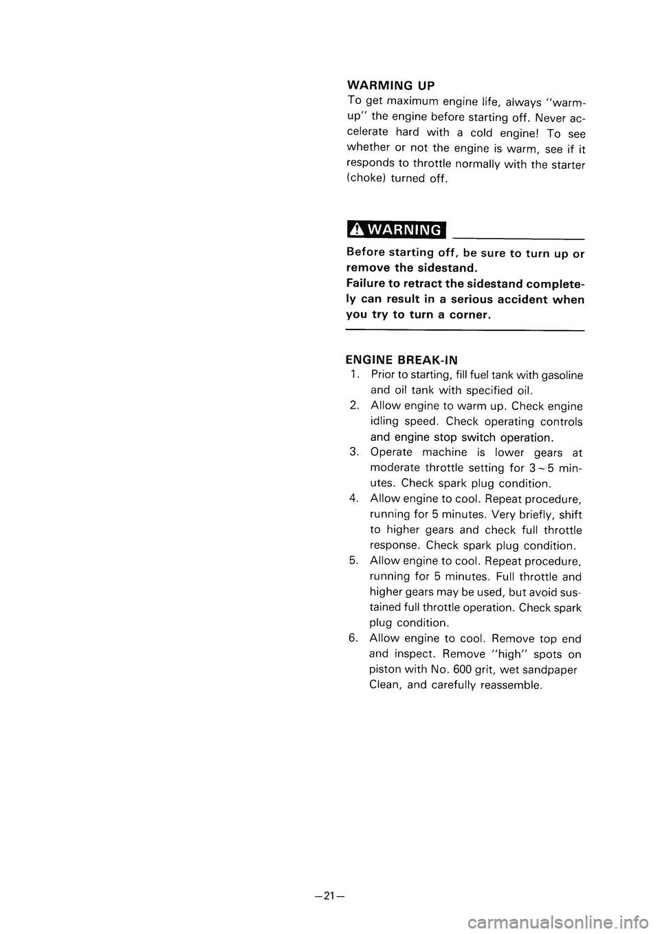 YAMAHA PW80 2006 Service Manual � ��3�7������ � �������� ������ � 