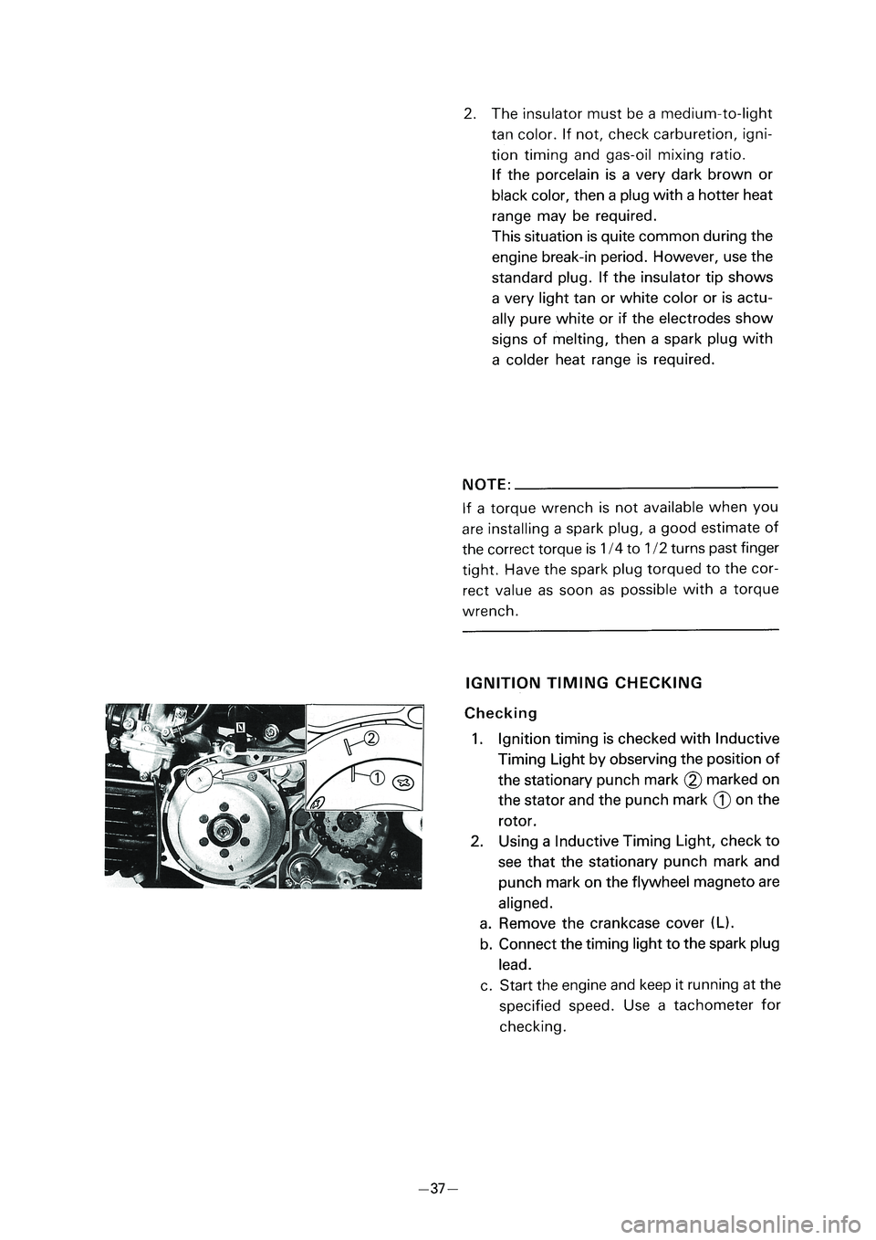 YAMAHA PW80 2006 Workshop Manual � ��3�7������ � �������� ������ � 