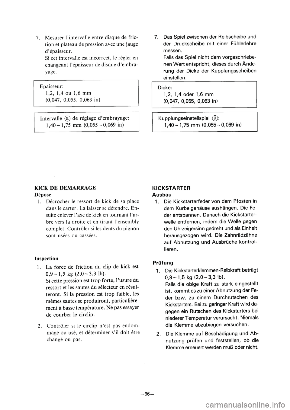 YAMAHA PW80 2005 Notices Demploi (in French) 3RV 8E 3 04.4.13 10:28 15 YAMAHA PW80 2005 Notices Demploi (in French) 3RV 8E 3 04.4.13 10:28 15