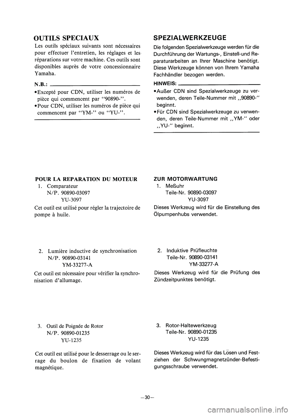 YAMAHA PW80 2005 Notices Demploi (in French) 3RV 8E 1 04.4.13 10:06 49 YAMAHA PW80 2005 Notices Demploi (in French) 3RV 8E 1 04.4.13 10:06 49