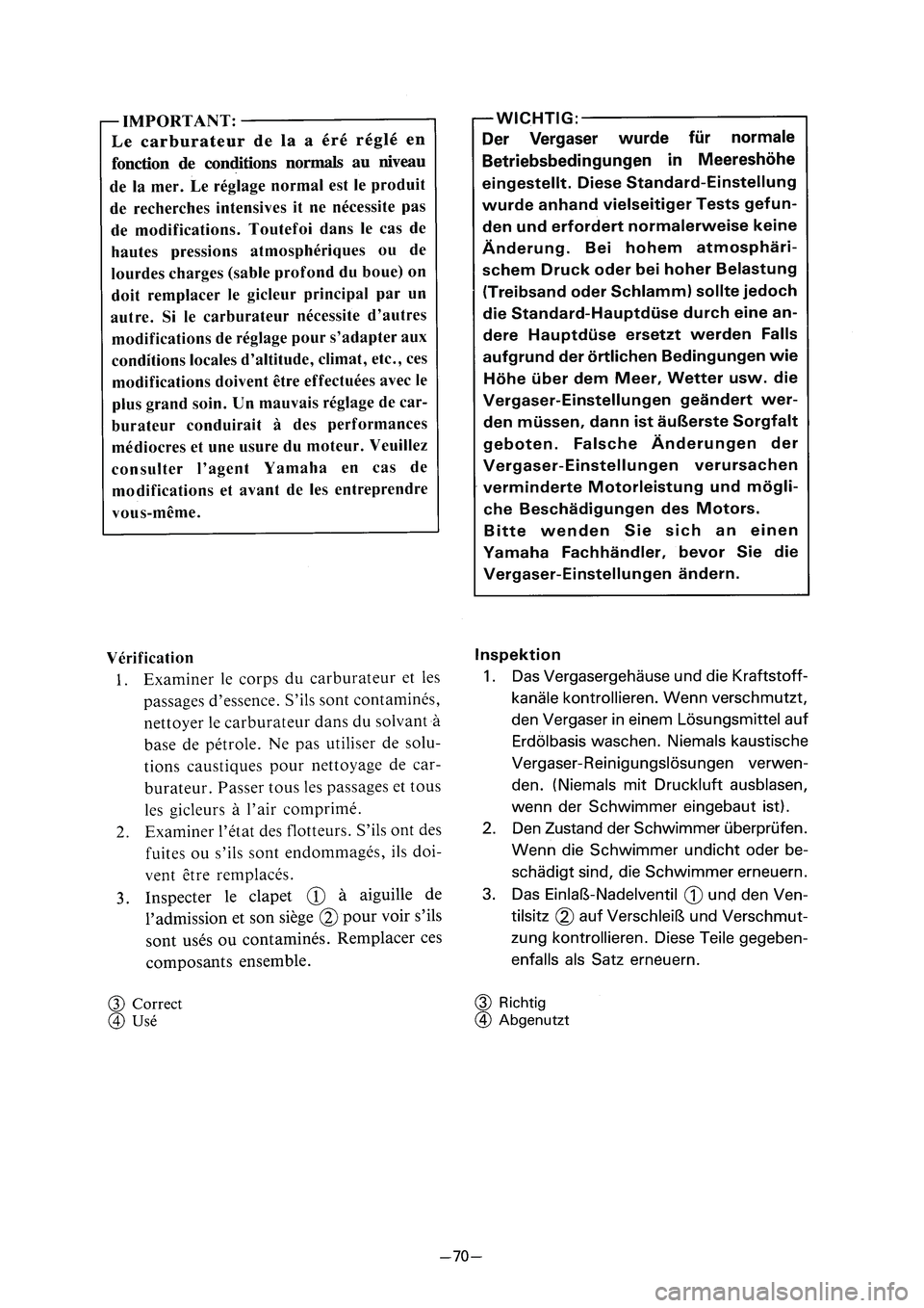 YAMAHA PW80 2005 Notices Demploi (in French) 3RV 8E 2 04.4.13 10:14 39 YAMAHA PW80 2005 Notices Demploi (in French) 3RV 8E 2 04.4.13 10:14 39