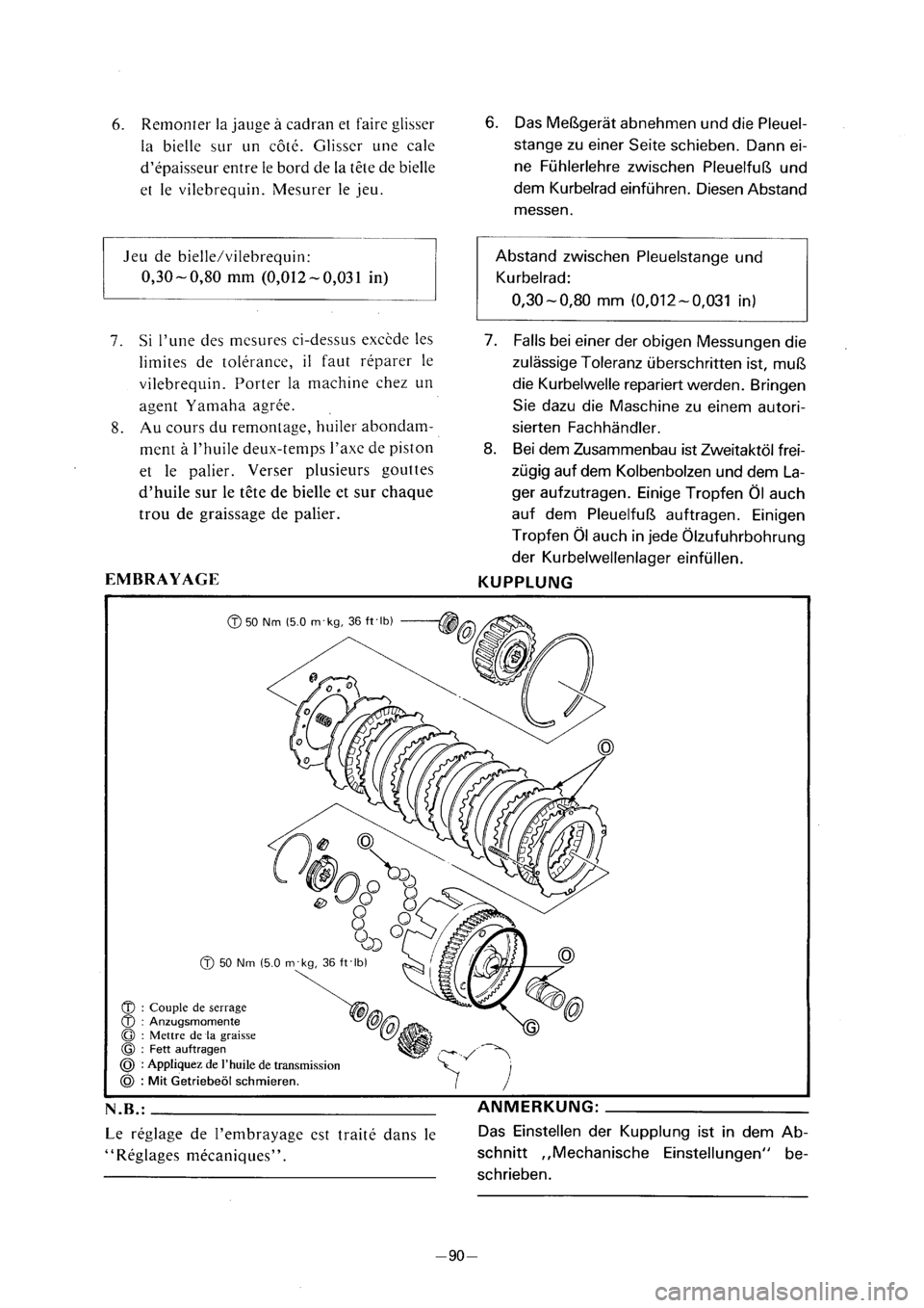 YAMAHA PW80 2001 Betriebsanleitungen (in German) YAMAHA PW80 2001 Betriebsanleitungen (in German)