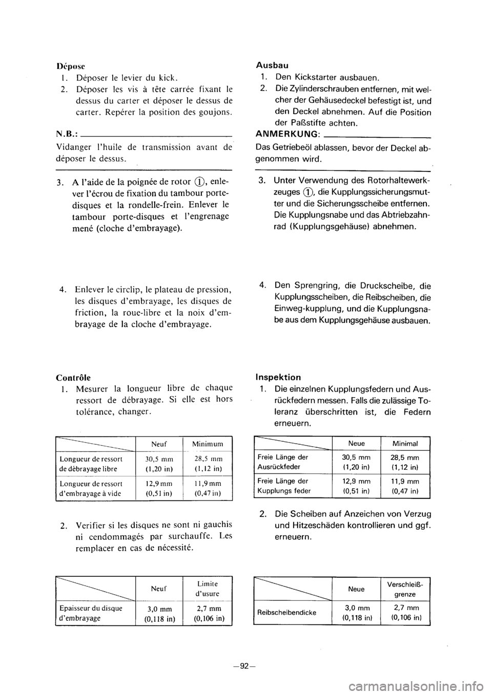 YAMAHA PW80 2001 Betriebsanleitungen (in German) YAMAHA PW80 2001 Betriebsanleitungen (in German)