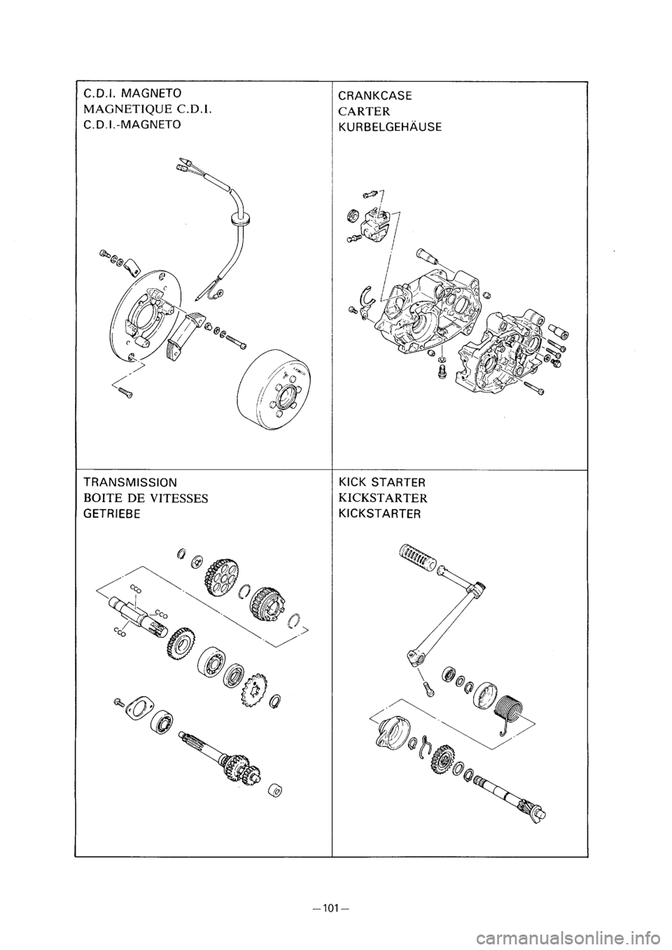 YAMAHA PW80 2001  Betriebsanleitungen (in German) 